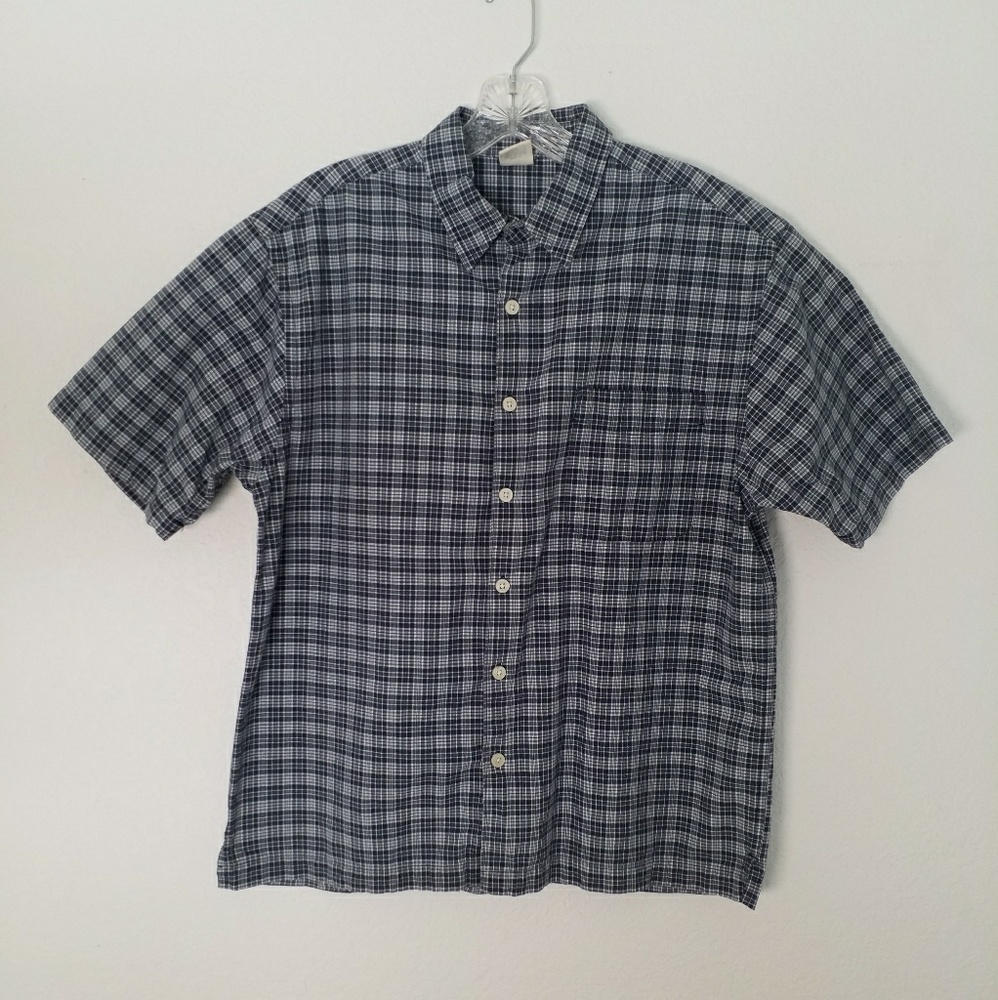 Old Navy Blue Plaid Shirt